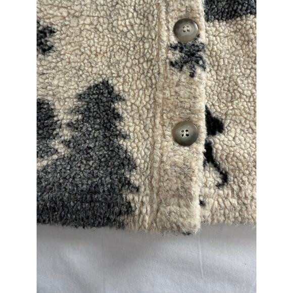 Vintage Paul Harris Design Cardigan Trees Deer Size LARGE - Picture 4 of 8